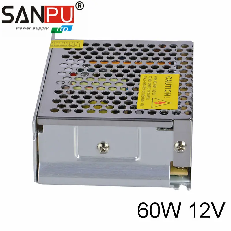 60W 12V 5A Маленький 2017 Новое прибытие питания 12 В 220V блок светодиодной ленты Один