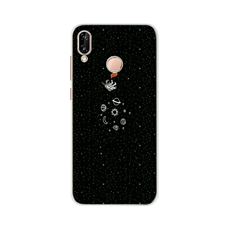 Белый Чехол для huawei P20 Lite, чехол для huawei P 20 lite, мягкий силиконовый бампер для телефона 360, полный защитный чехол для huawei P20 lite - Цвет: Белый
