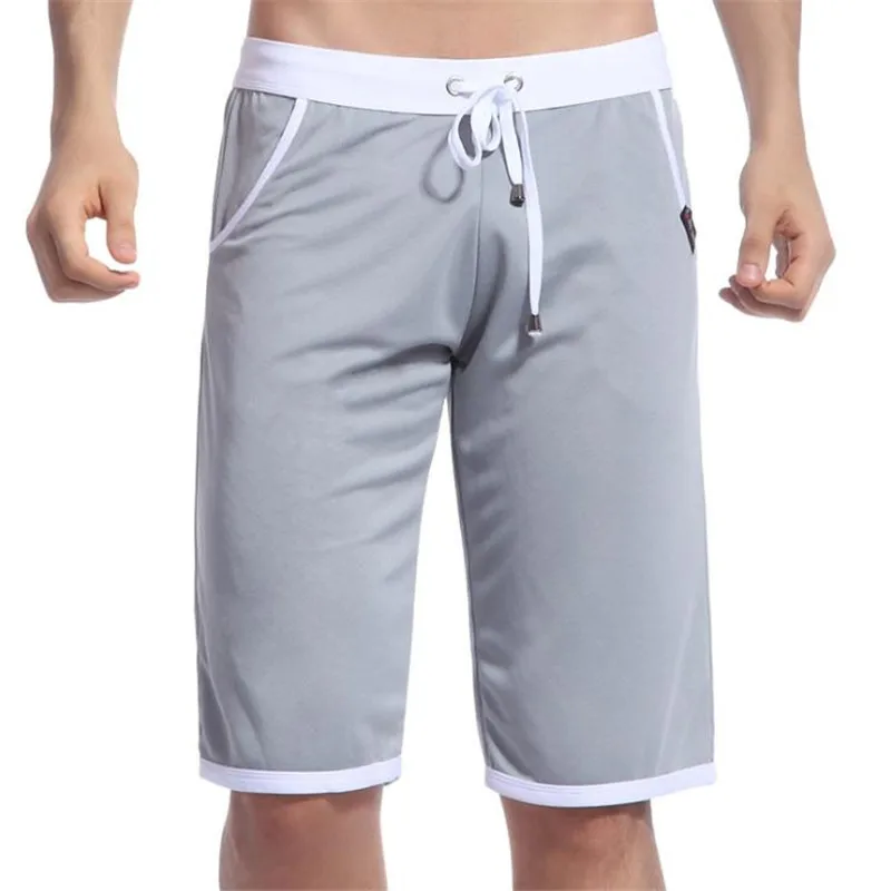 

Nice New Men Homewear Half Length Shorts Pockets Casual Men Quick-drying Breathable Thin Section Loose Shorts For Male Vogue