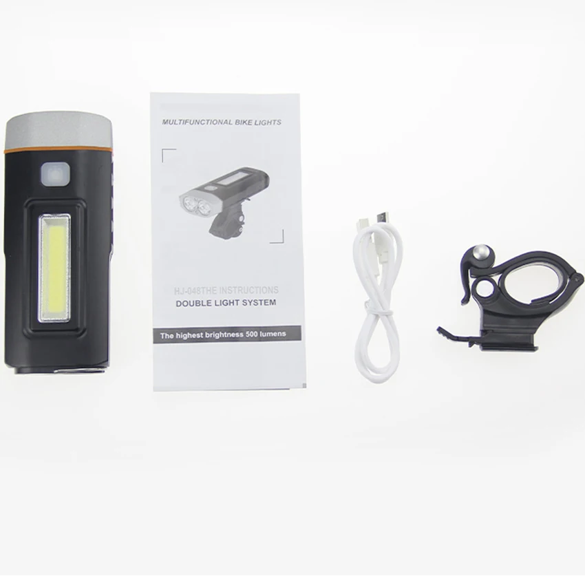 Велосипедный фонарь Walkfire подзарядка через USB передний светильник на руль