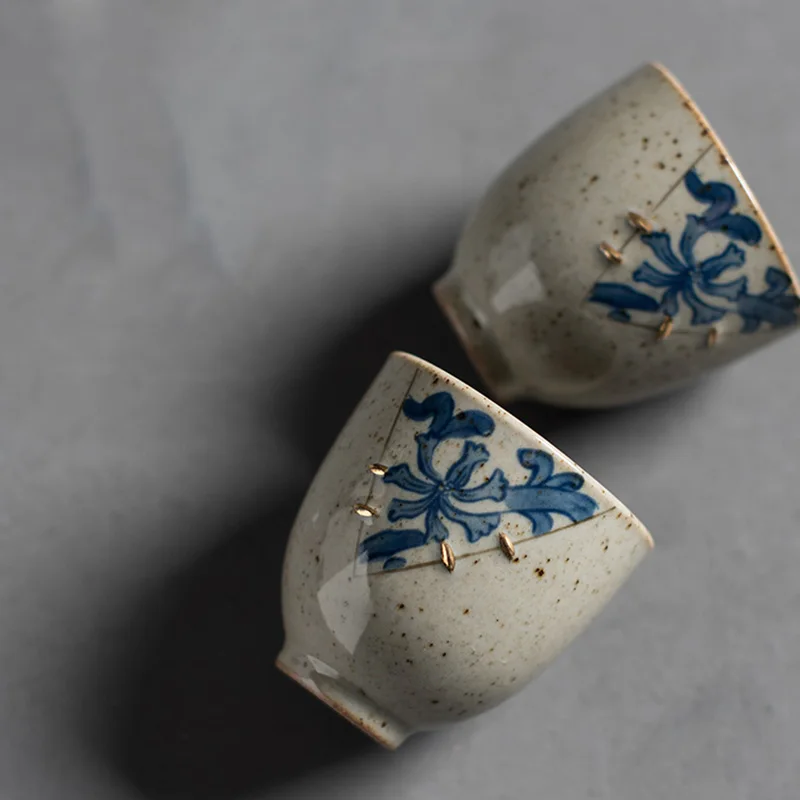 2 шт./лот 60 мл старинная керамическая чашка в японском стиле грубая Керамика