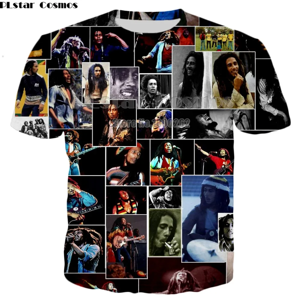 Толстовка PLstar Cosmos Bob Marley с 3D рисунком звезд худи одежда на заказ для мужчин и