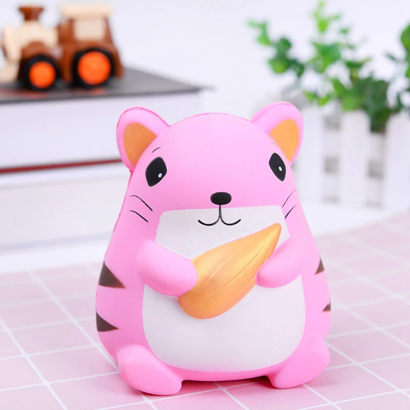 Kawaii животные мягкое кукла-Хомяк медленно поднимающиеся забавные антистрессовые игрушки для детей взрослых мягкое игрушки подарки