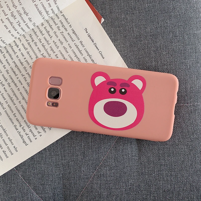 YHBBCASES мягкие чехлы из ТПУ с рисунком смайлика и медведя для Samsung Galaxy S8 S9 S10 Plus Note 8 9