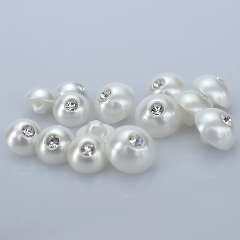 20pcs/lot High-grade diamond pearl buttons buttoned shirt sweater fashion resin buckle Tirone factory direct wholesale B3-9 | Дом и сад