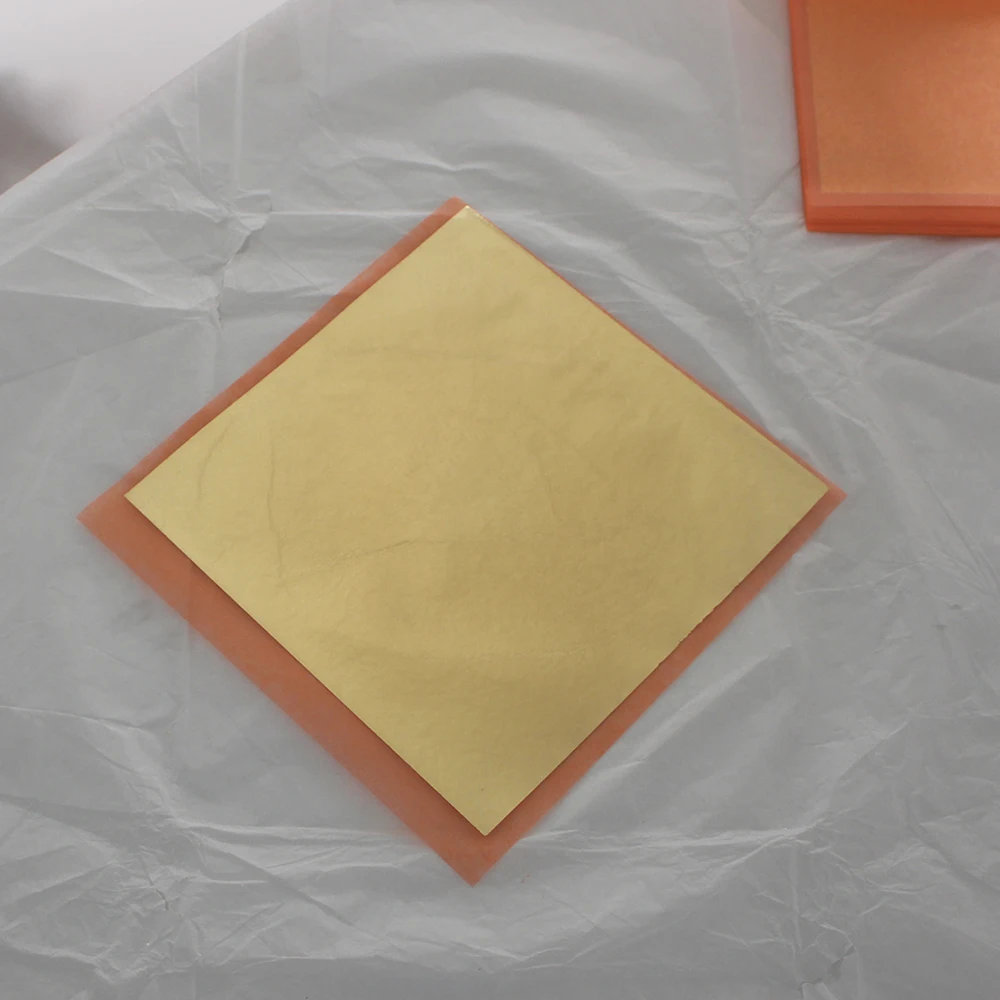 Цвет 2 5 имитация золотого листа медная листовая фольга 25 листов в упаковке 14x14 см