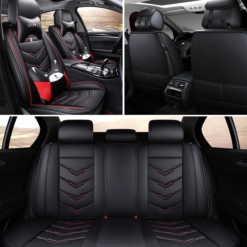 Высокое качество ПУ кожа мультфильм авто чехлы для сидений Ford Mondeo Focus 2 3 kuga Fiesta EDGE