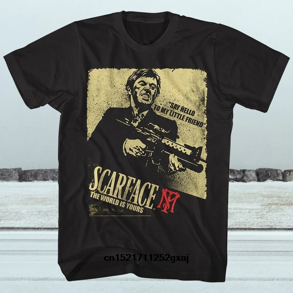 Возьмите Для мужчин футболка Scarface поздороваться My Little Friend фильм Пачино Тони
