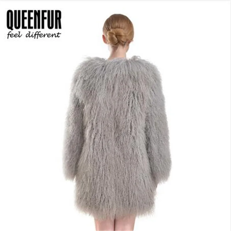 Королева Мех животных зимние реальная Монголии Овец Пальто для будущих мам Для