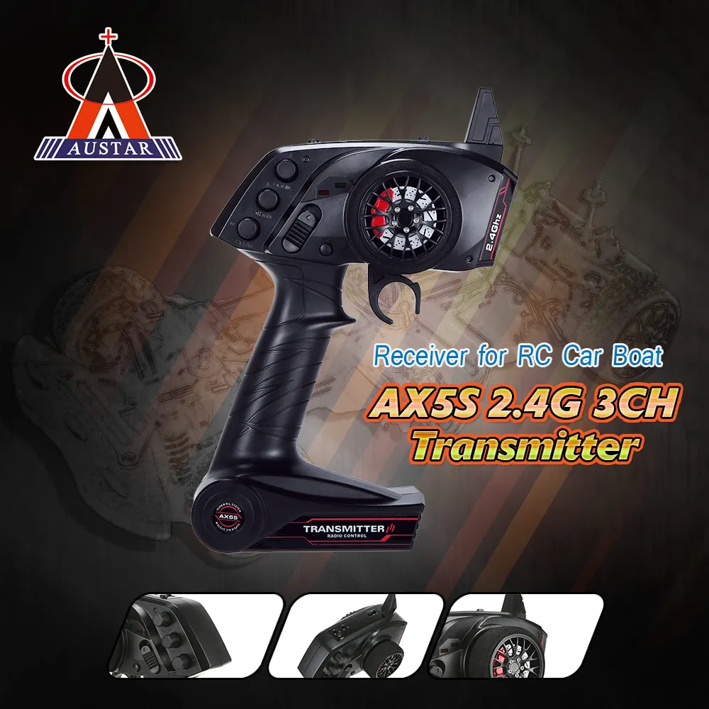 Радиопередатчик GOOLRC AX5S 2 4G 3CH AFHS Радиоуправляемый передатчик с ресивером