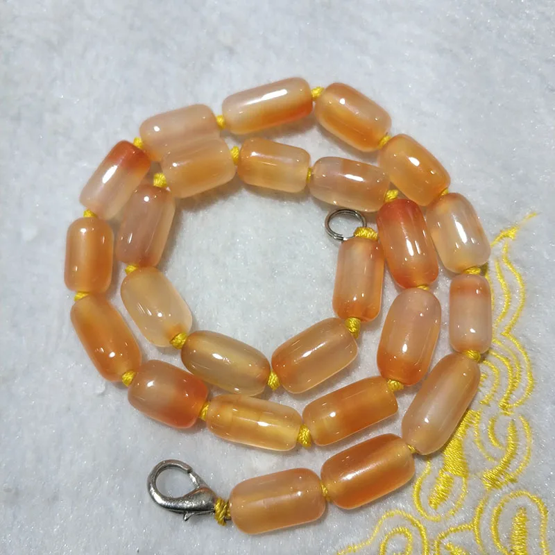 JYX 618 promotion Natural Agate Necklace with pearls 14x8mm Irregular shape Gemstone Necklaces 16” Jewelry elegant | Украшения и