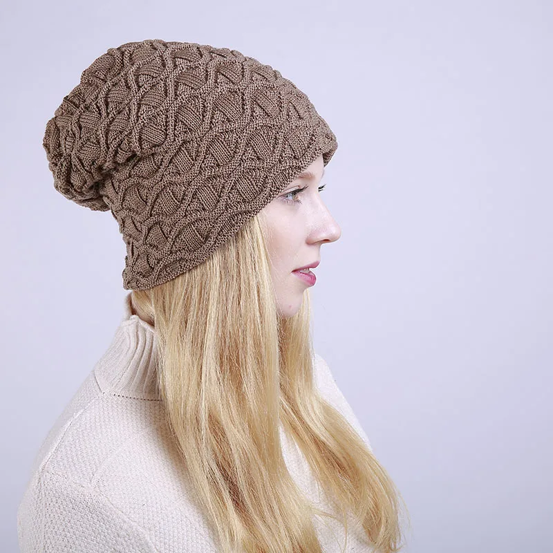 Новинка утолщенные теплые мужские и женские шапки Skullies вязаные зимние лыжные с
