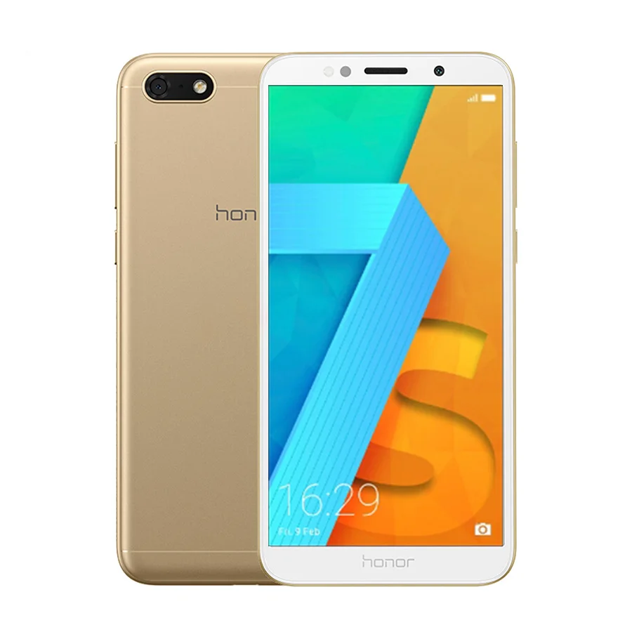 Gold Глобальная версия HONOR 7S DUA-L22 5,45 ''четырехъядерный Android 8,1 смартфон 13 МП 5Мп двойная камера 3020 мАч мобильный телефон - Цвет: Gold