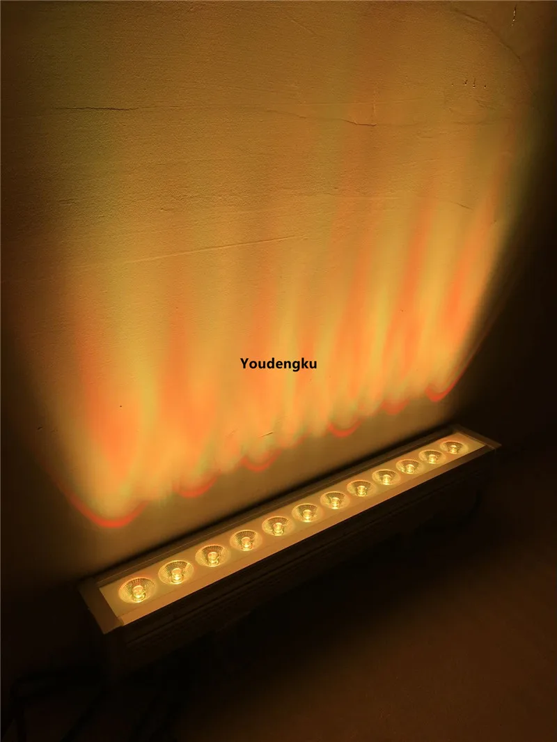 16 шт. водонепроницаемый 12x3 Вт rgb 3в1 36 dmx LED Луч настенный светильник открытый