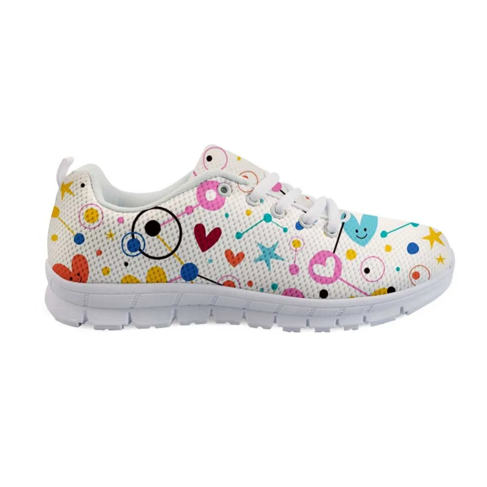 Повседневная Брендовая женская обувь на плоской подошве с мультяшными котами