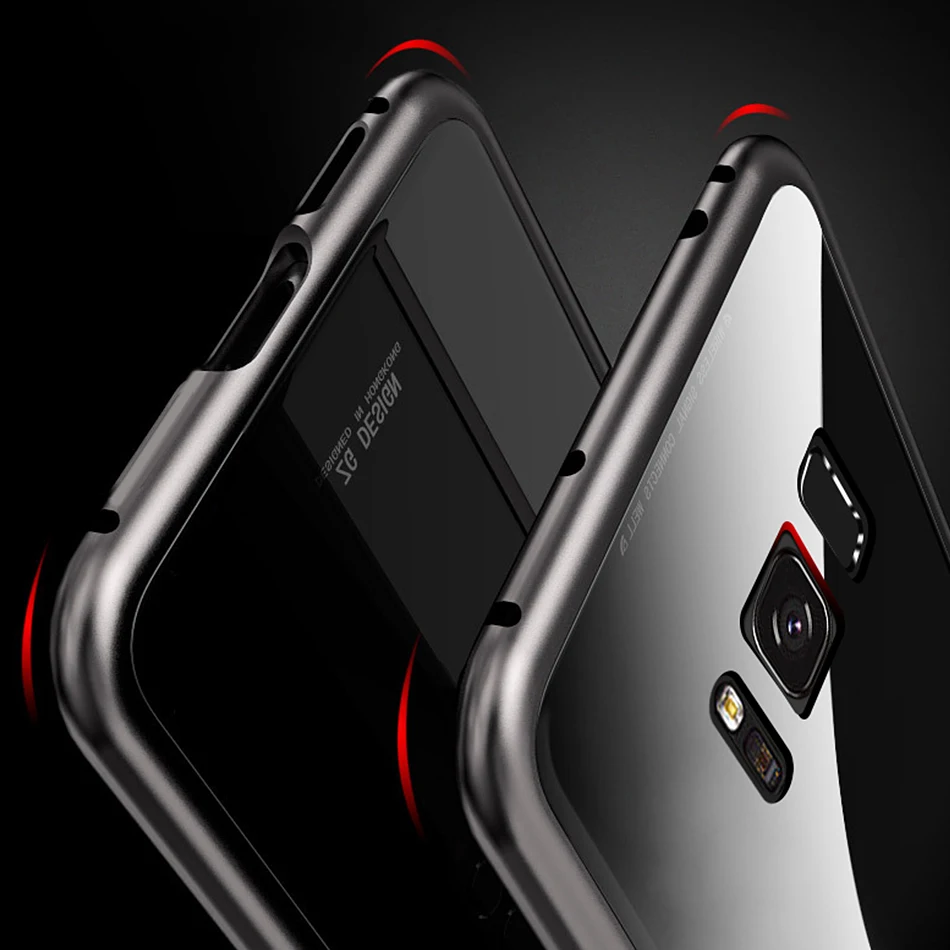 Чехол для samsung Galaxy S9 S8 Plus S7 Edge Note 8 9 чехол для J4 J6 Plus A7 A9 чехол s Роскошный 360 Магнитная Адсорбция