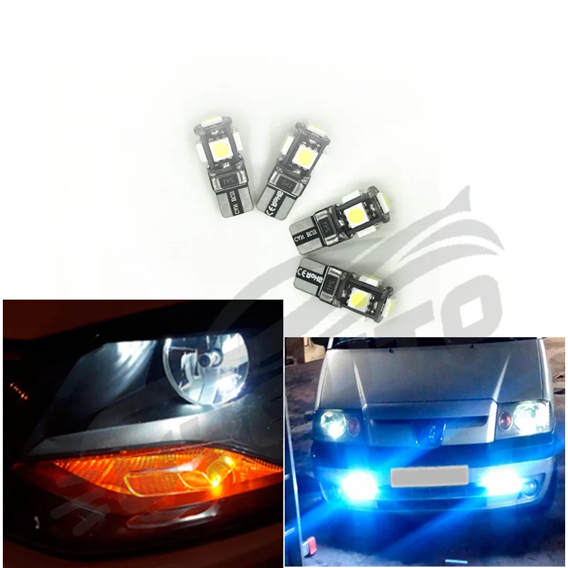 1X лампочки для автомобилей T10 LED W5W 5050 5SMD ширина лампы CANBUS номерной знак задний