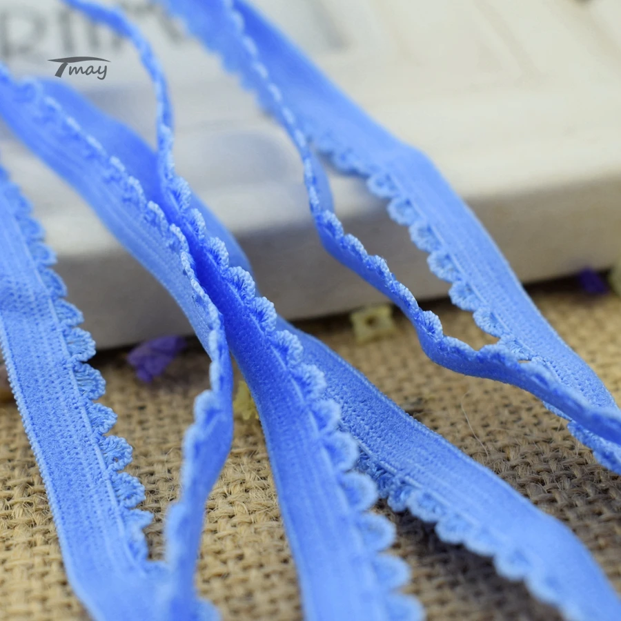 Блестящие зубчатые эластичные ленты #1443 для брюк кружевная ткань с краями стрейч