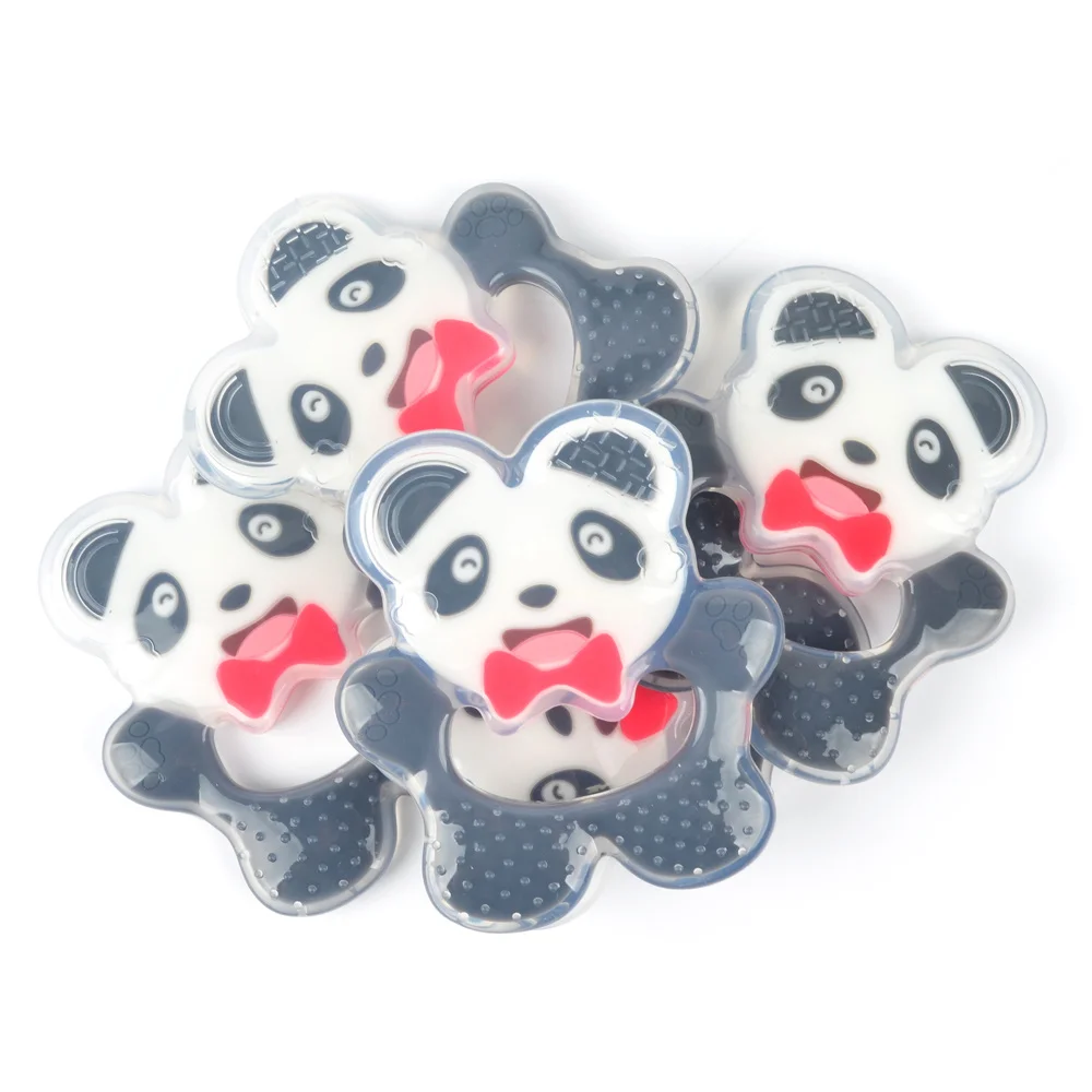 liquid panda 1 шт., аниамл, силиконовый прорезыватель, игрушки, ожерелье, Аксессуары для младенцев, силикон для жевания, бусины, панда, единорог, коала, сделай сам, Детские Прорезыватели, BPA бесплатно - Цвет: liquid panda