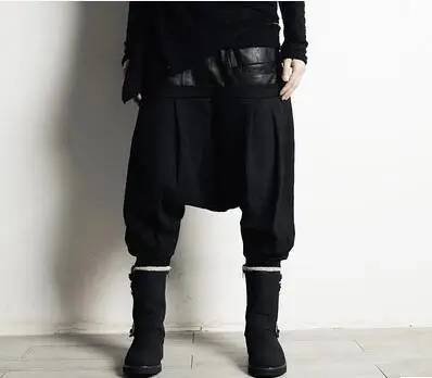 

27-42!! Winter trousers middlelowlevel thickening patchwork casual harem pants plus size available