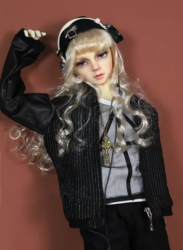 Одежда для куклы BJD бейсбольная форма кожаное шарнирное пальто 1/3 1/4 DD SD MSD SD17 дяди