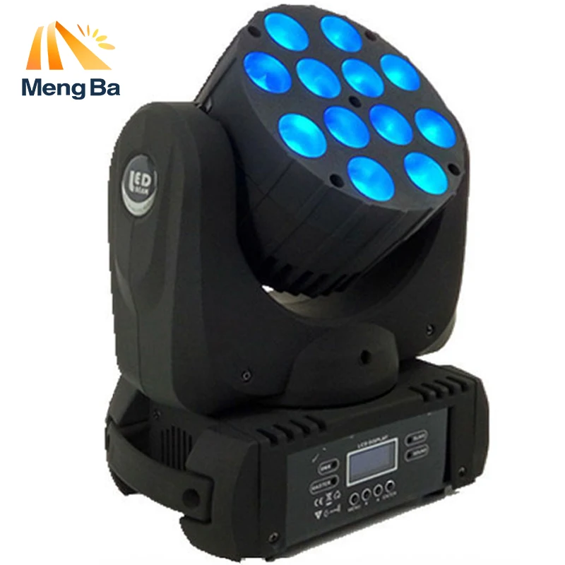 MengBa 12x12 Вт RGBW 4в1 Cree светодиодный движущийся головной Луч светодиодный dmx 9/16 каналов DJ диско Свадебные Рождественские украшения для дома