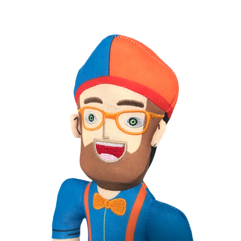 1 шт., Kawaii Blippi, плюшевая игрушка, милая кукла, мягкая игрушка для малышей, детей, мальчиков и девочек, подарок на день рождения, косплей, опора, 30 см