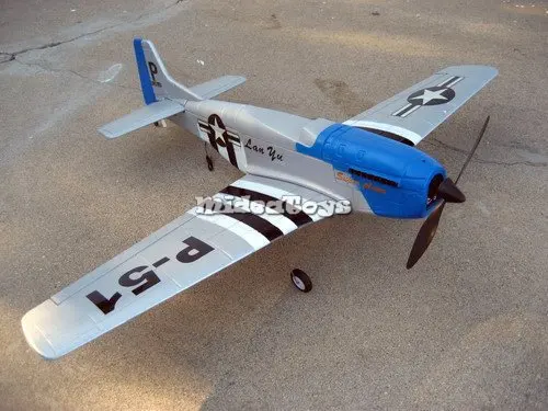 Подробные сведения о 4Ch Радио пульт дистанционного управления Самолет Mustang P51 Warbird EP RC Самолет RTF