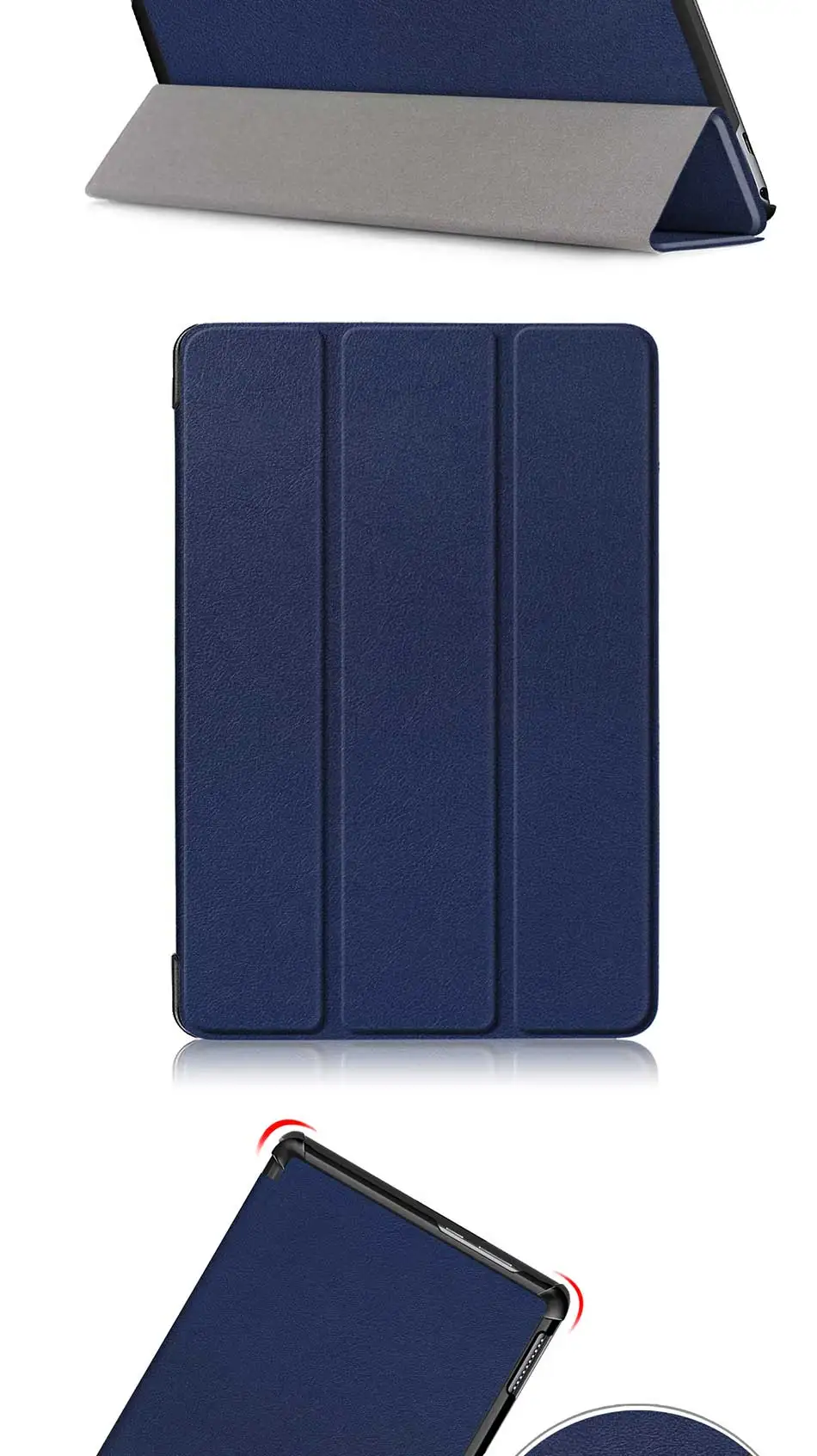 Чехол для Huawei MediaPad M5 Lite 10 BAH2-W19/L09/W09 Ультратонкий чехол-подставка из искусственной кожи для медиа-планшета M5 Lite 10,1"