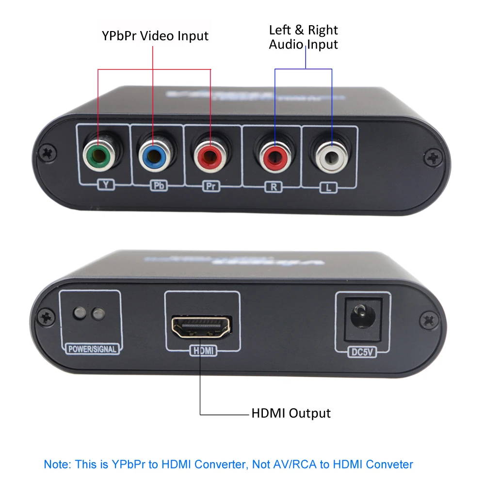 Компонент Zeadow преобразователь HDMI 5RCA RGB YPbPr с поддержкой 1080P видео и аудиоадаптера