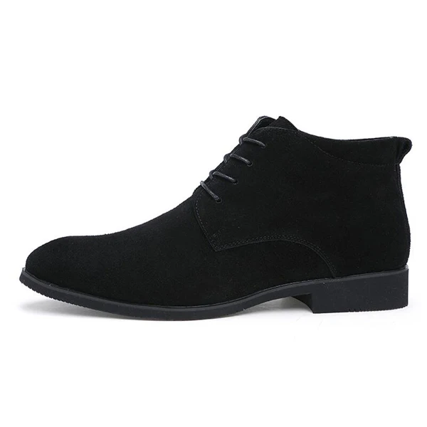 Black Desert boots YIGER, новые мужские ботинки на шнуровке мужские кожаные рабочие ботинки в английском ретро стиле мужские ботинки-дезерты на шнуровке теплые зимние ботинки на меху, 0179 - Цвет: Black Desert boots