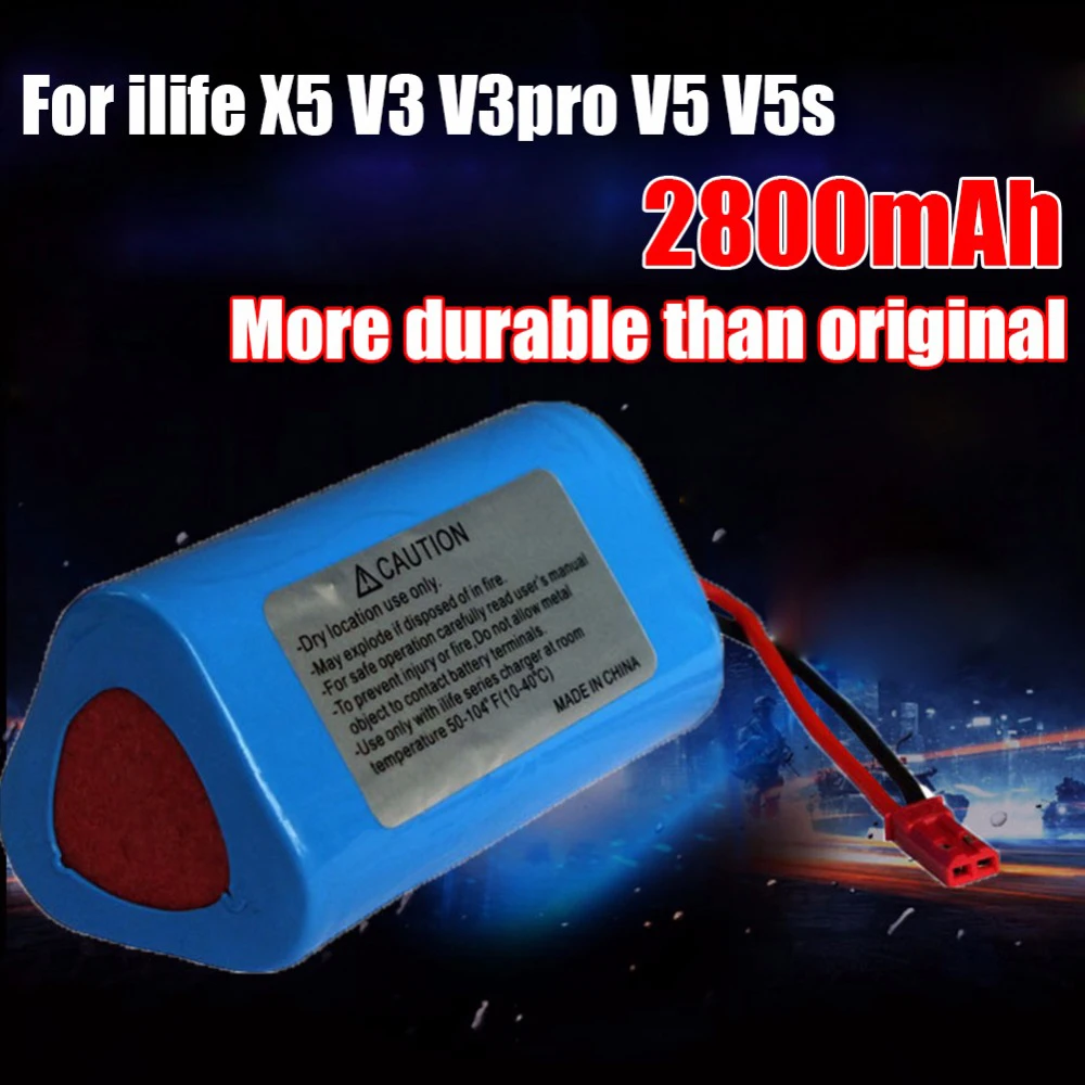 Аккумулятор для робота-пылесоса ecovacs ilife V1 V3 X3 V5 X5 V5S CW310 CEN250 11 1 В 2800 мАч | Бытовая
