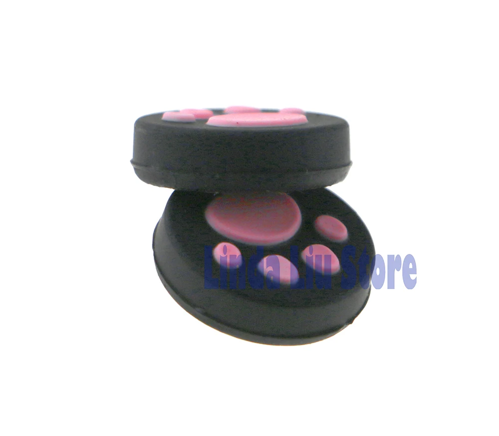 

200pcs=100pairs Cat Paw Rubber Silicone Analog Thumb Sticks Grips Caps Cover for psvita1000 2000 psv1000 psv2000