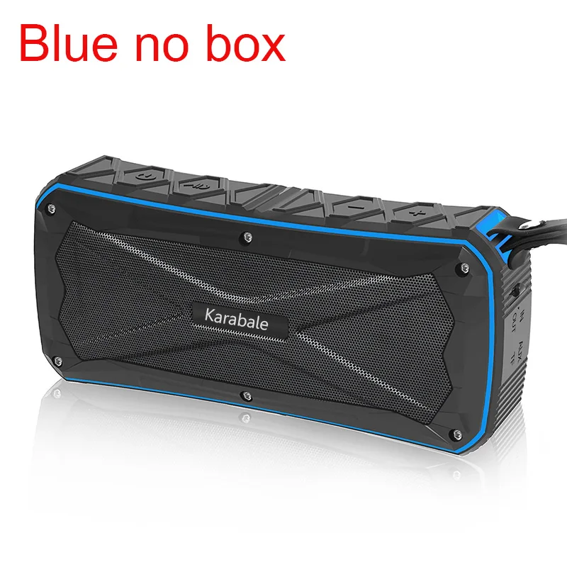 16 Вт тяжелый бас водонепроницаемый открытый Bluetooth динамик 4500 мАч Внешний аккумулятор портативный 3D стерео беспроводной для верховой езды спорт динамик TF микрофон - Цвет: Blue no box