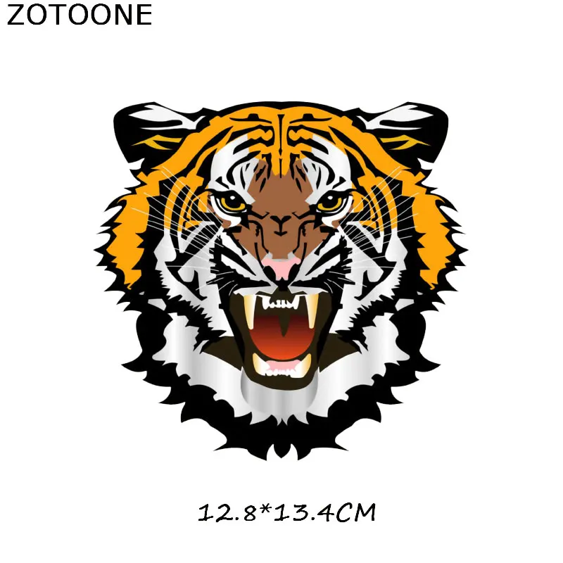 Термоклейкие нашивки ZOTOONE с головой тигра для одежды сделай сам украшения