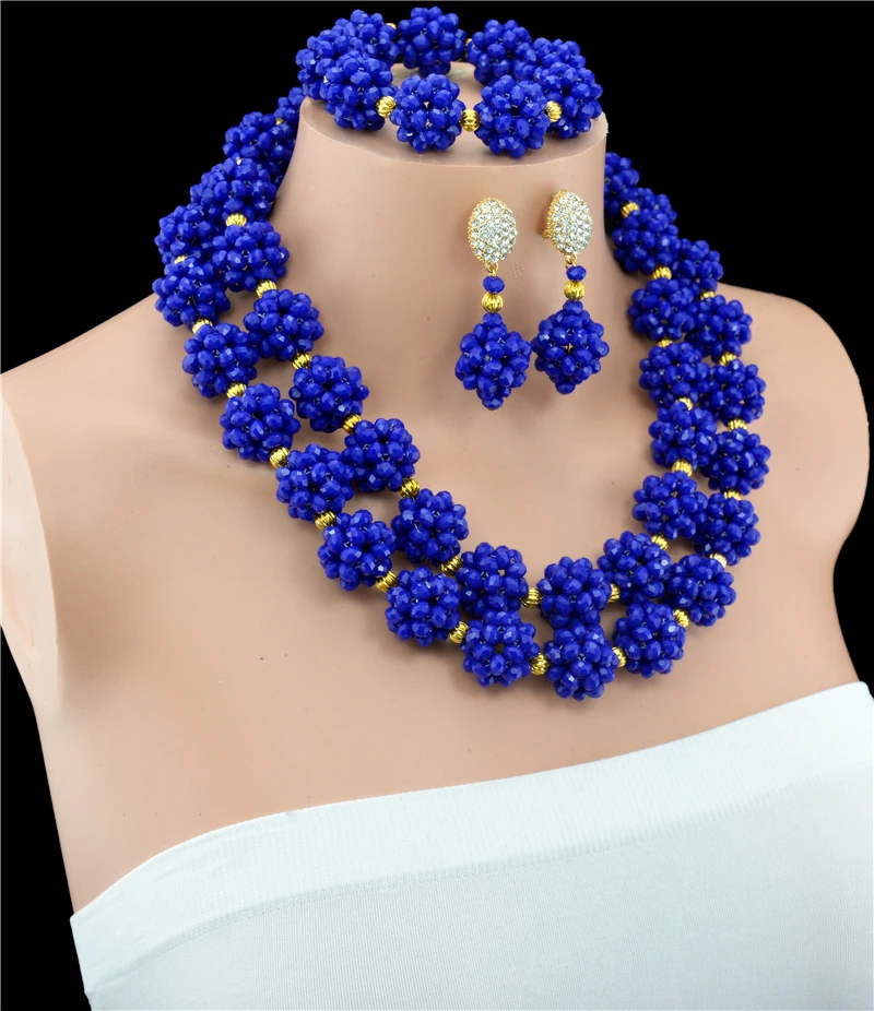 Новый Модный комплект ювелирных изделий из двух шариков ручной работы для