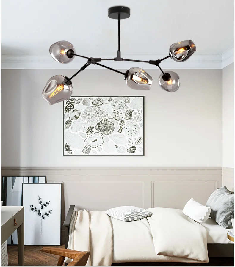 Лампы в скандинавском стиле Подвесная лампа для гостиной простая современная