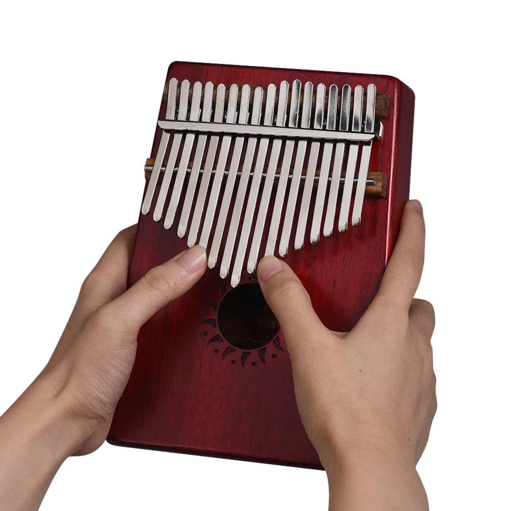 17 клавиш портативный калимба Mbira большой палец пианино красное дерево