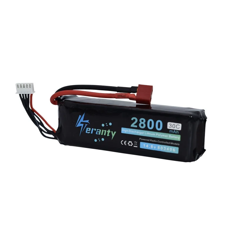 14,8 V 2800 мА/ч, Батарея RC 4s Lipo Батарея 14,8 V 2800 мА/ч, 30C для FT010 FT011 RC лодка RC вертолет самолетов автомобилей Квадрокоптер 803496