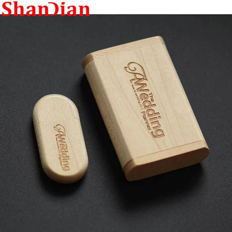 SHANDIAN модный овальная деревянная желчь+ флип-бокс USB флеш-накопитель USB 2,0 4 ГБ 16 ГБ 32 ГБ 64 Гб внешний накопитель диск памяти