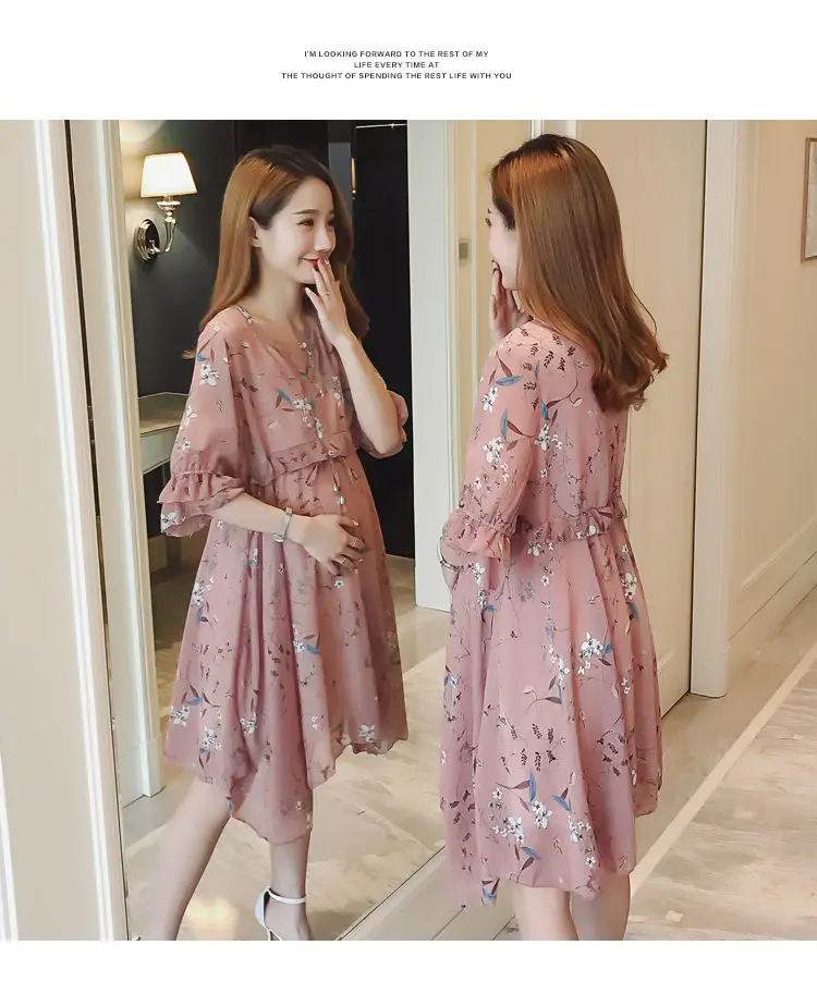 Шифоновое платье для беременных 2017 летняя тонкая одежда беременных|clothes for pregnant|clothes pregnant womenmaternity dresses |