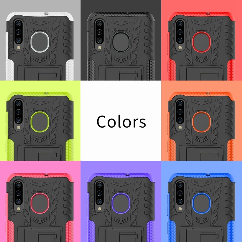 Rugged Hybrid Armor Case For Samsung Galaxy A20 A30 A40 A50 A60 A70 Hard Stand Silicone M10 M20 M30 Phone Cover |