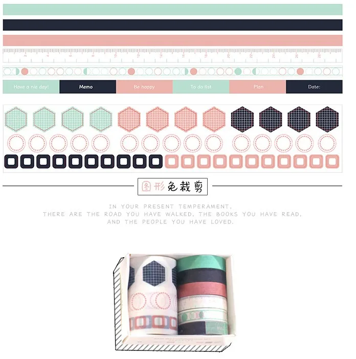 ShuiLi 7 шт./лот мультфильм васи клейкие ленты основные высечки DIY японская бумага Покемон декоративная клейкая лента/маскирующая Лента наклейки - Цвет: ShuiLi