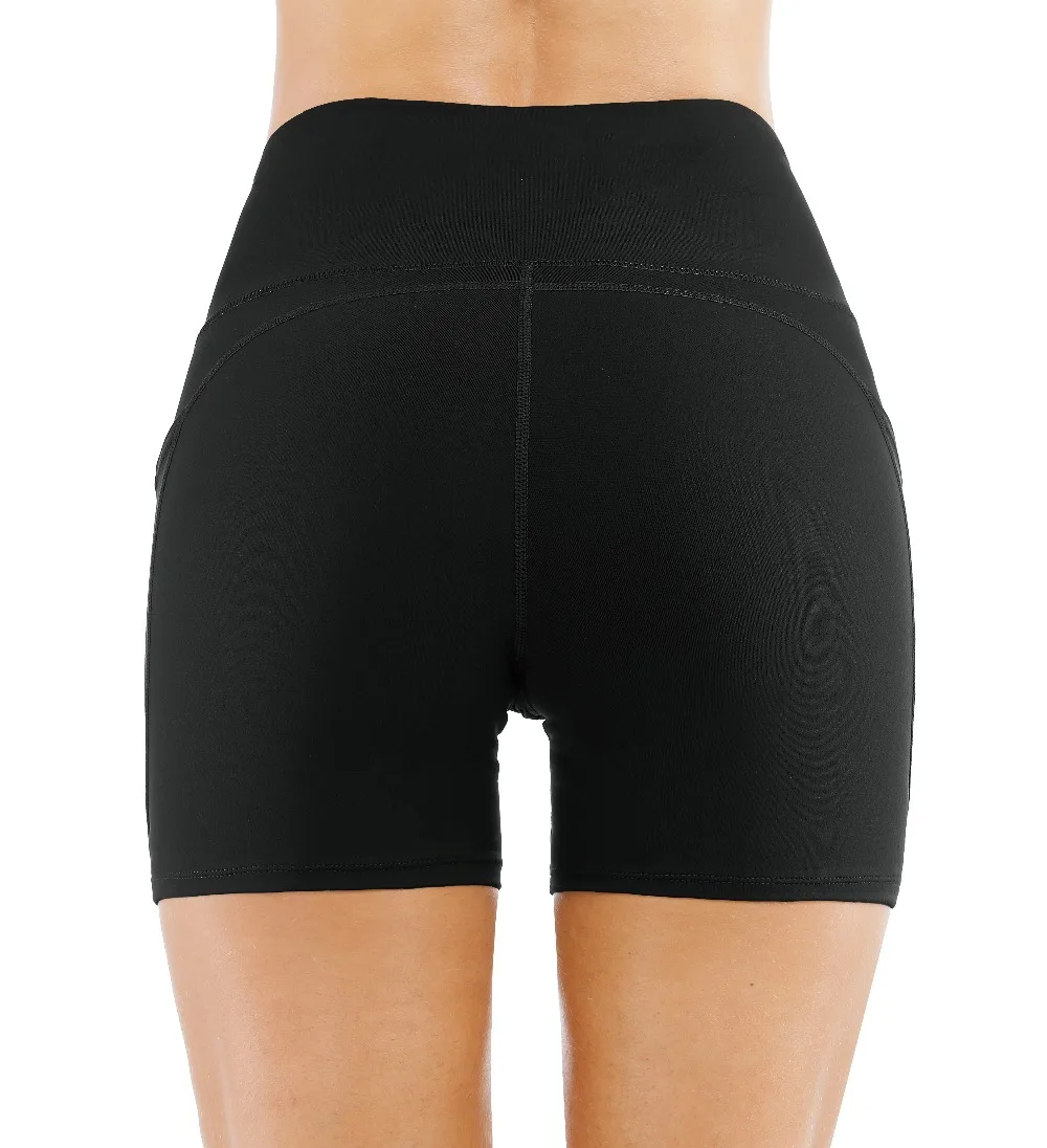 Dragon Fit спортивные шорты для йоги с высокой талией для женщин, спортивные шорты для велоспорта с карманами, компрессионные шорты для тренировок, фитнеса, спортзала, бега