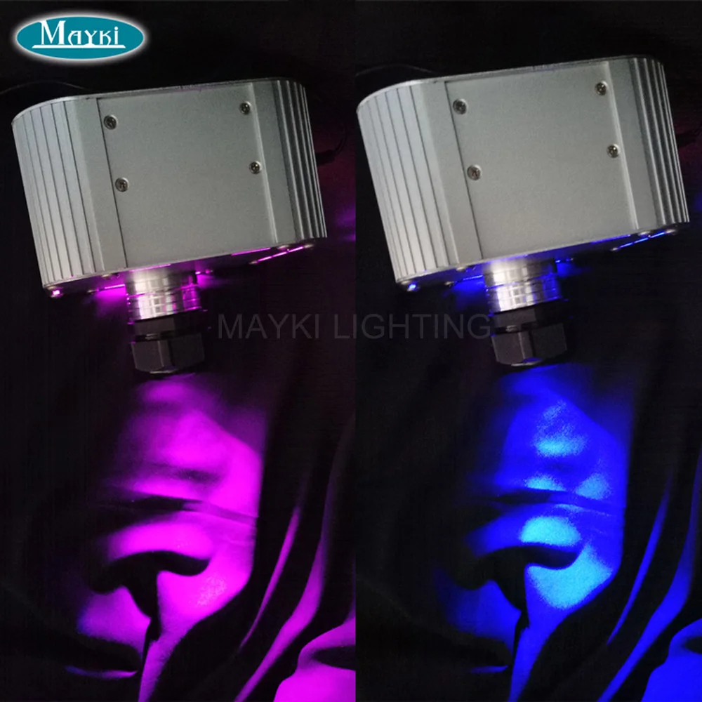Kaufen Maykit Dekorative Auto Dach Decke Stern-Licht Führte Faser Optic Projektor Mit 27 Watt RGB Led Dimmer Lichtwellenmaschine Versorgung