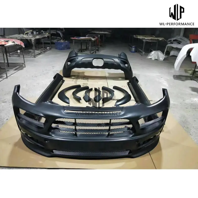 958,2 FRP Неокрашенный комплект расширителей колесных арок спереди для заднего бампера боковые юбки фартук колеса бровей для Porsche Cayenne 958,2 15-17
