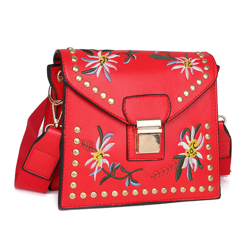 Женская сумка с цветочной вышивкой Molave через плечо в этническом стиле новинка