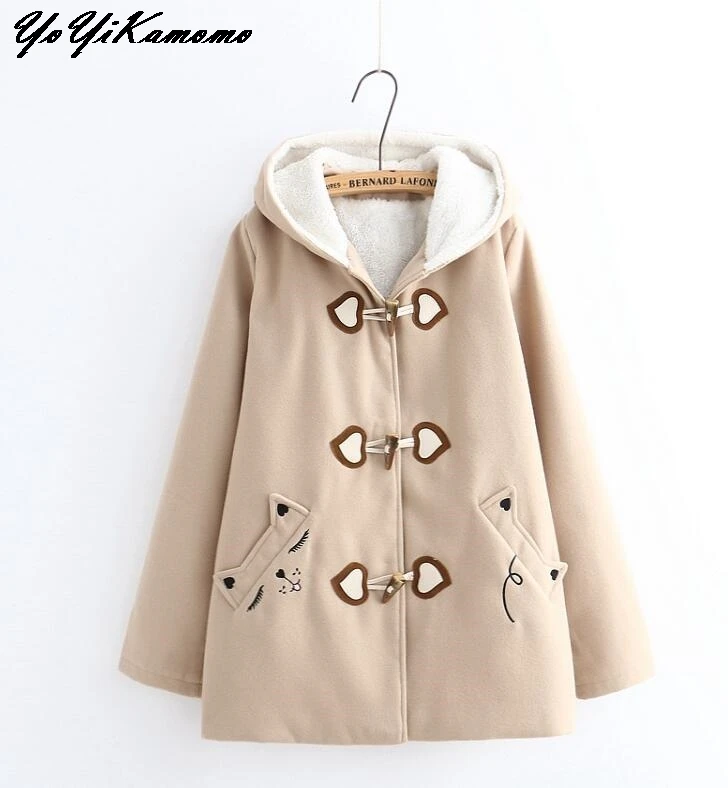 Парка YoYiKamomo Женская с капюшоном повседневная свободная|women coat|women parkawomen women coat |