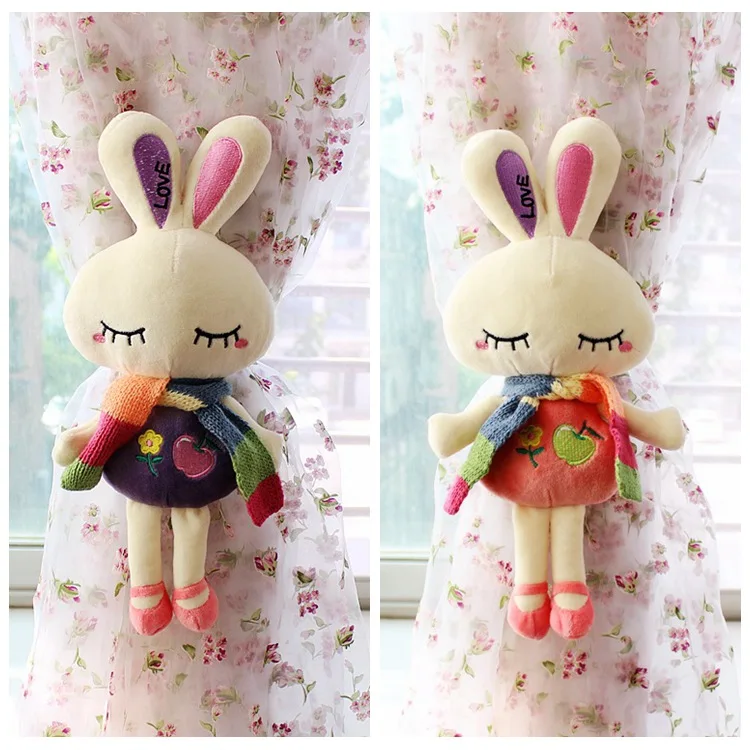 1 пара милых модных мультяшных кроликов ремешки для занавесок зажимы штор