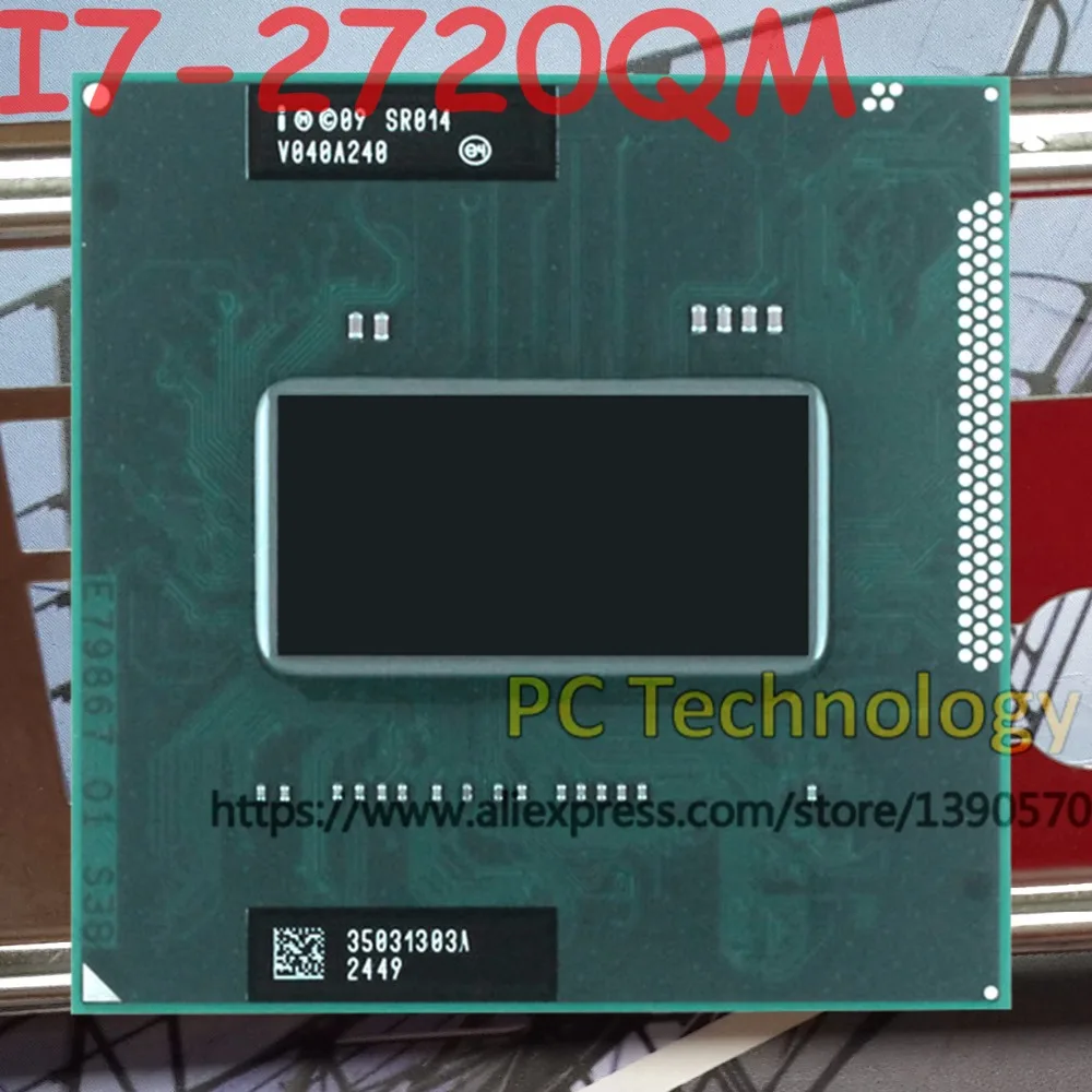 Оригинальный процессор Intel Core SR014 I7 2720QM FCPGA988 2 ГГц 3 L3 = 6 м четырехъядерный